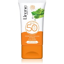 Lirene Sun care zaštitna dnevna emulzija za lice i dekolte aloe vera spf 50 50 ml Cijene