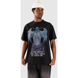 Any Means Necessary Truth Shall Kill Boxy T-shirt limo black Cene