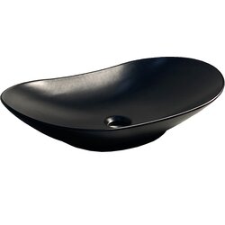 Ceramica lux umivaonik lux art CL333-60 61x36x14,5 matt black 300311 Cene