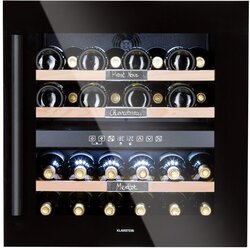Klarstein Vinsider 36 Onyx Edition, vinska omara, 2 hladilni coni, 5-22 °C, 85 l Cene