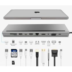 Asonic USB Tip C, 11u1,HDMI/VGA/SD/RJ45/U3 Cene