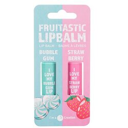 2K Fruitastic odtenek BuBBle Gum darilni set balzam za ustnice 4,2 g + balzam za ustnice 4,2 g Strawberry Cene