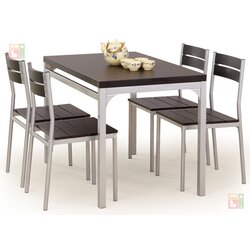 Halmar Blagovaonski stol Malcolm + 4 stolice - wenge Cijene