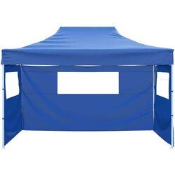vidaXL sklopivi Šator s 3 Panela 3x4,5 m Krem Plavi Cijene