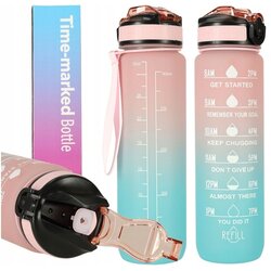 Ikonka športni bidon s slamico za vodo 1000ml KX4398_4 Cene
