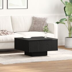 vidaXL Stolić za kavu Crni hrast Inženjersko drvo 60 x 60 x 31,5 cm Cijene