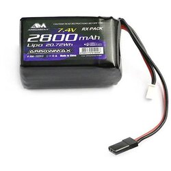 ArrowMax baterija sprejemnika (lipo) za modele 7.4 V 2800 mAh izboklina JR, (20438119) Cene