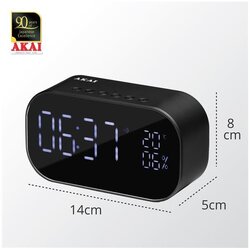 Radio budilnik Akai ABTS-S2 black Cene