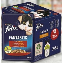 Felix Vlažna hrana za mačke Govedina 85g PAKET 26/1 Cene