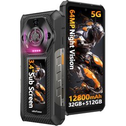 Ulefone Armor 30 Pro 5G 32/512GB, črna pametni robustni telefon Android 14, 6,95" FHD+ 120Hz 12800mAh 66W, (5000008846) Cene
