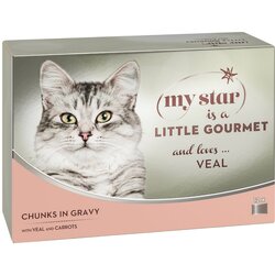 My Star koščki v omaki Gourmet pločevinka 12 x 85 g - Teletina in korenček Cene