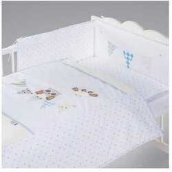 Klups Posteljina za bebu Set 5 delova Night birds blue Cene