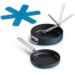Joseph Joseph space-saving frying pan set - 2 foldable pans with divider, (21739013) Cene