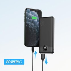 Prenosna polnilna baterija - PowerBank VEGER L10S 10.000 mAh LCD, črn Cene