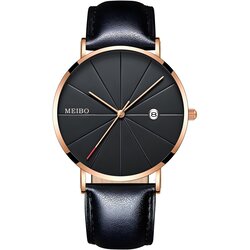 MEIBO Ura TH-13895 - Črna / Zlato roza Cene