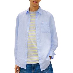 Tommy Jeans Muška lanena košulja DM0DM22760, Plava Cene