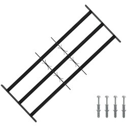  Rešetka za prozor Crna 116 x 45 cm Čelik s prahom premazan Cijene