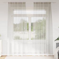 vidaXL Zavjese sa zavjesama 2 pcs Krem 140 x 225 cm Poliester Cijene
