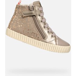 Geox Beige Mirroless Girls' Sneakers - Girls Cene