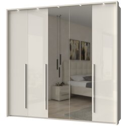 Jela Jagodina jela plakar sa dva ogledala P5B-2OG/PN - kolekcija piano - bež lak/bež lak - 232x226x60 cm Cene