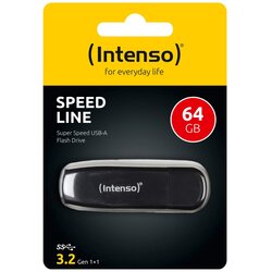 Intenso USB 3.2 64GB Speed ​​Line crna Cene
