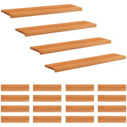 Step treads 20 kom. 110 x 25 x 2 cm Svijetlosmeđa Cene
