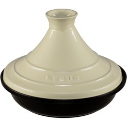 Staub Tajine 28cm round, cream cast iron, Tagine specialities Cene
