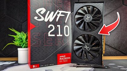 XFX SWFT210 radeon RX7600 core video test