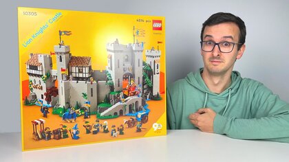 Lego Lion Knight's Castle video test