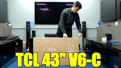 TCL 43V6C 4K – video test
