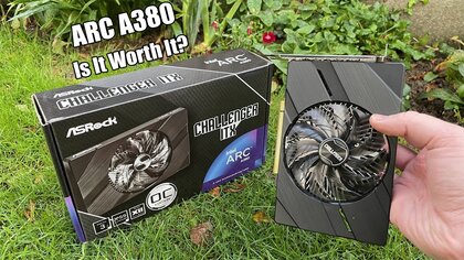 AsRock svga intel arc A380 challenger oc video test