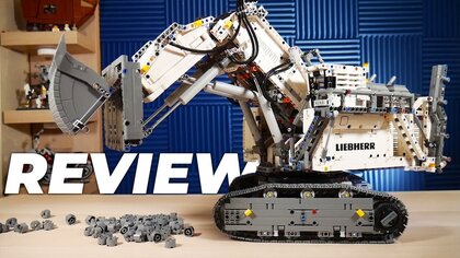 Lego Technic Liebherr R 9800 video test