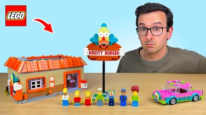 Lego Simpsons Krusty Burger video test
