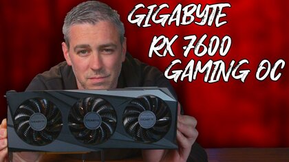 GIGABYTE AMD Radeon RX 7600 GAMING OC video test