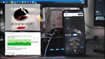 Seagate Iron Wolf NAS video test