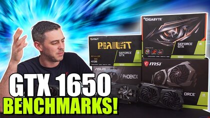 Asus nvidia GTX1650 video test