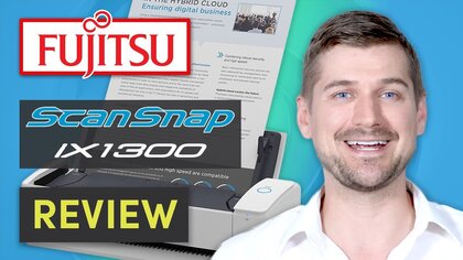 Fujitsu ScanSnap iX1300 video test