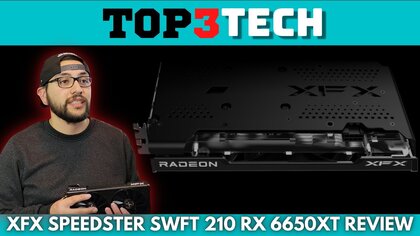 XFX Speedster SWFT 210 AMD Radeon RX 6650 XT video test