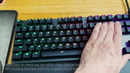 Logitech g513 video test
