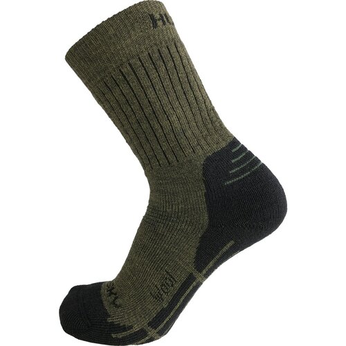 Husky Sve vunene kaki čarape crna | siva Slike