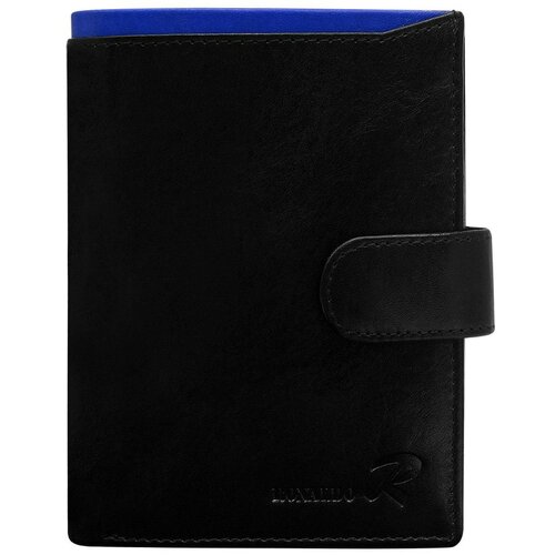Fashionhunters A leather wallet for a man with a blue module Cene