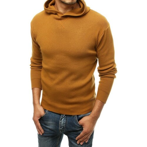DStreet Muški džemper s devinskom kapuljačom WX1467 crna | braon Slike