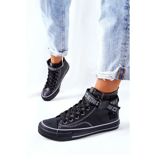 Kesi High Heeled Sneakers Big Star GG274027 Black Slike
