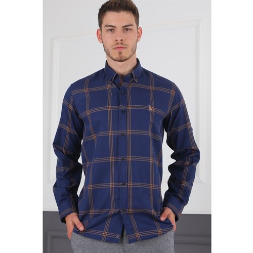Dewberry G656 MEN&amp;#039;S SHIRT-LACİVERT- COFFEE Slike