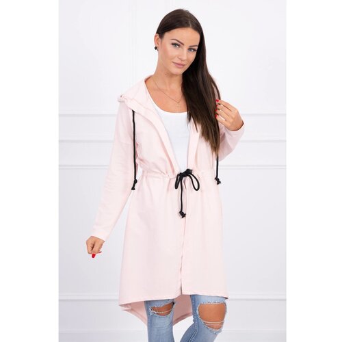 Kesi Coatee with longer back powdered pink Slike