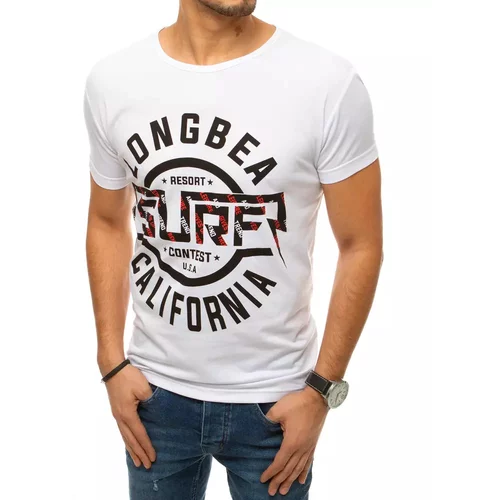 DStreet White RX4332 men's T-shirt with print