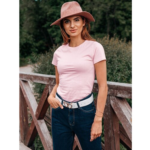 Edoti Ženska obična majica SLR001 crna | pink Cene