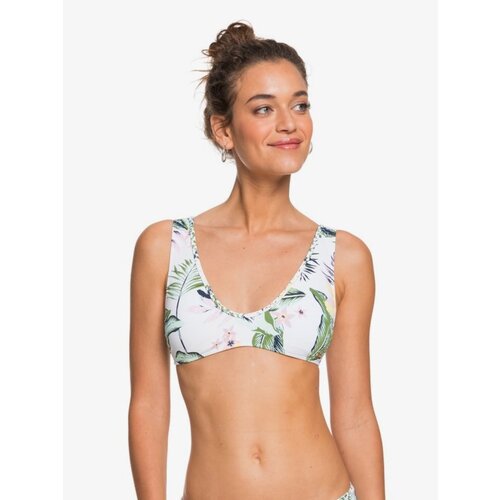 Roxy White Floral Top of Swimwear - Women Slike