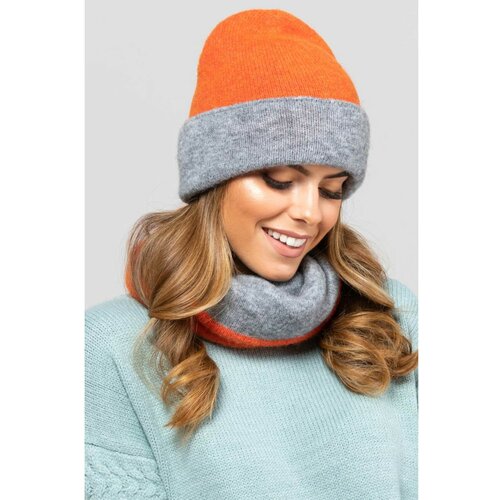 Kamea Ženski šešir K.19.050.27 siva | smeđa | narandžasta Slike