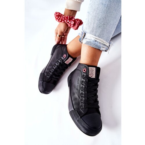 Kesi Women&amp;#039;s High Sneakers Cross Jeans II2R4032C Black Slike